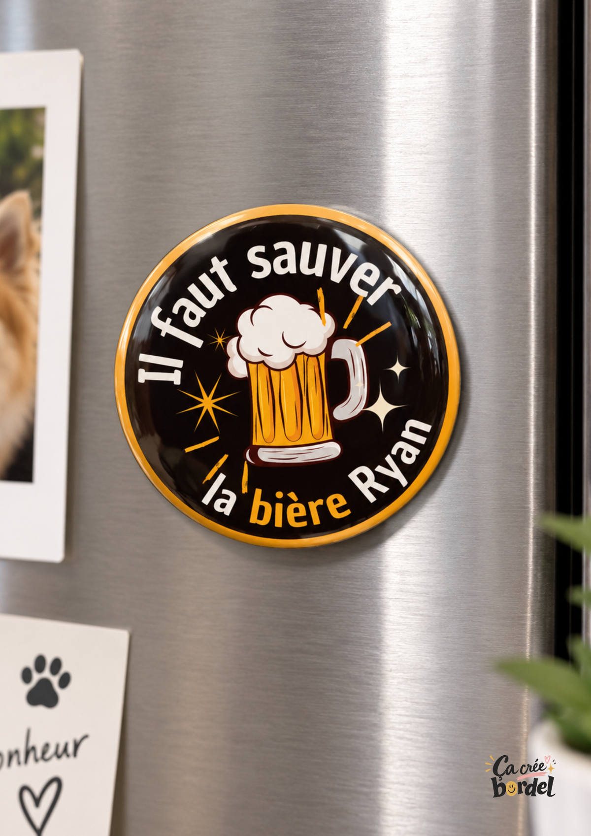 Badges décapsuleurs aimantés